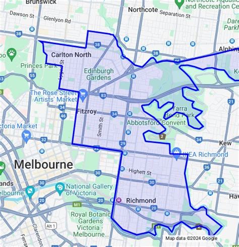 city of yarra map.